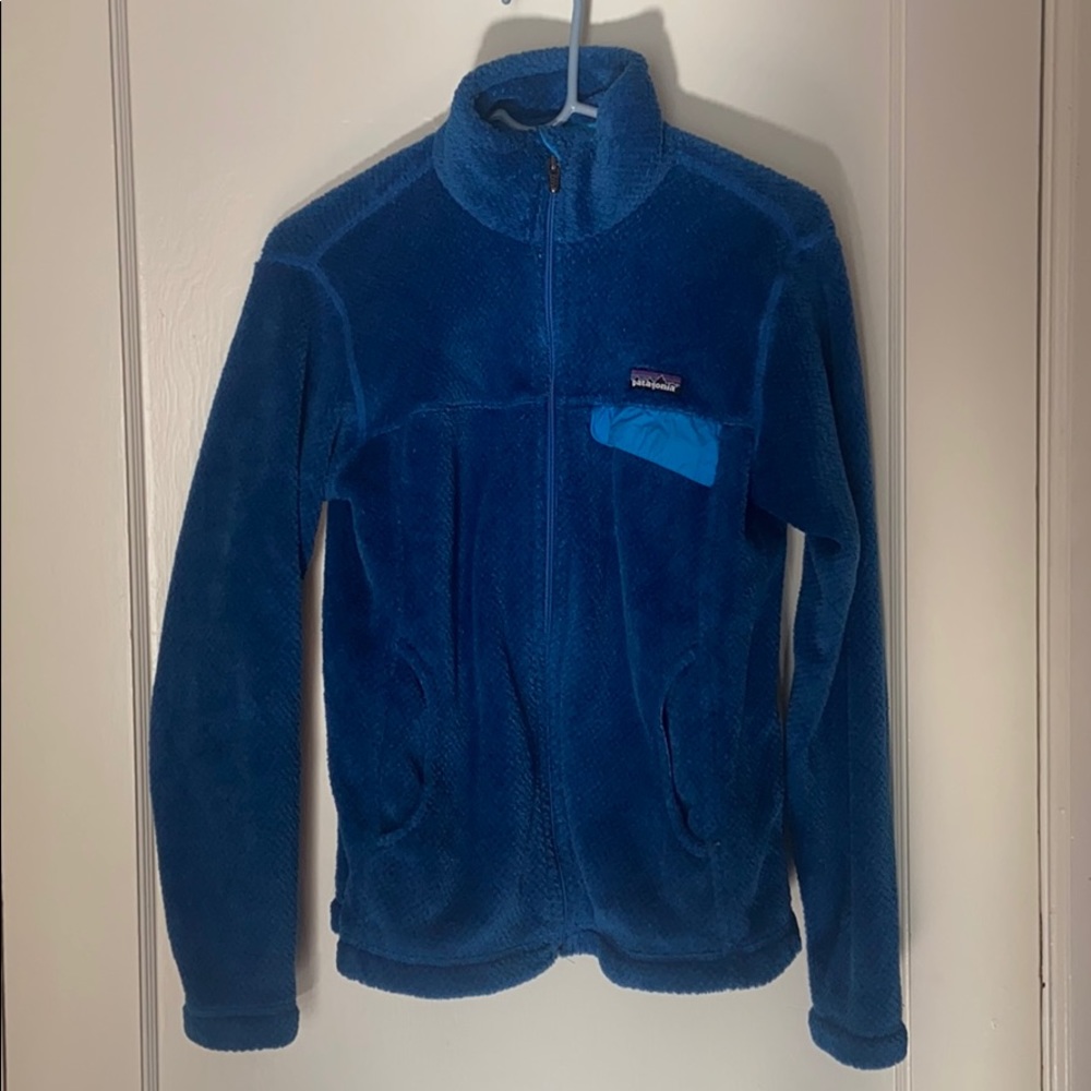 Blue Patagonia Zip Up Fleece Size M